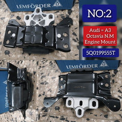 Left Transmission Gearbox Mounting 5Q0199555T Compatible With AUDI A3 Limousine (8VS, 8VM) | A3 / S3 & SKODA OCTAVIA III (5E3, NL3, NR3) Tag No:2