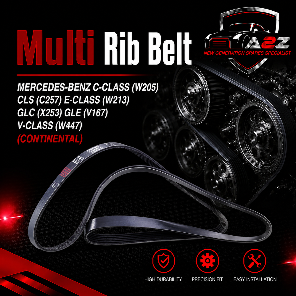 Multi Rib Belt 5PK1960 A0039934596 Compatible With MERCEDES-BENZ C-CLASS (W205) CLS (C257) E-CLASS (W213) GLC (X253) GLE (V167) V-CLASS (W447) (CONTINENTAL)