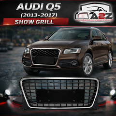 Show Grill Compatible With Audi Q5 (2013-2017) AMG Silver Chrome Tag No.147