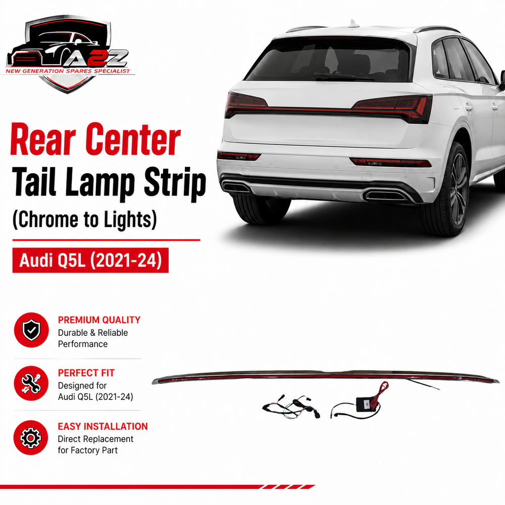 Rear Center Tail Lamp Strip (Chrome to Lights) Compatible With Audi Q5L (2021-24)