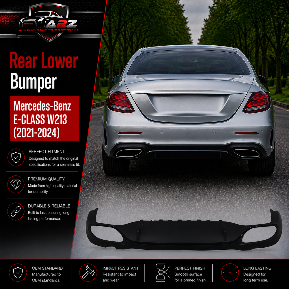 Rear Lower Bumper A2138852601 Compatible With Mercedes-Benz E-CLASS W213 (2021-2024) Tag No.24