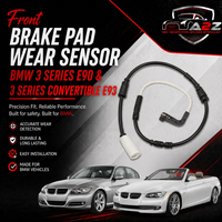 Front Brake Pad Wear Sensor 34356789440 34356777649 34356779619 Compatible With BMW 3 Series E90 & 3 Series Convertible E93