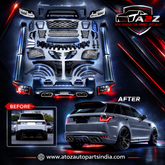 Conversion Kit Compatible With Range Land Rover RR Sport L494 (2014-2017) Upgrade Facelift Convert To 2018-2022 SVR Style