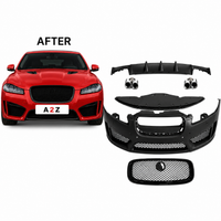 Conversion Bumper Body Kit Compatible With Jaguar Xf Xfs 2011-2015 Upgrade To Xfr Xfr-s Style (Shipping Cost Not Included In Price)