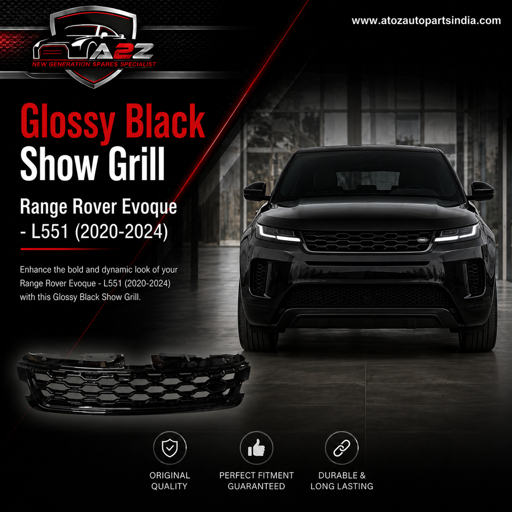 Glossy Black Show Grill LR134491 Compatible With Land Rover Range Rover Evoque - L551 (2020-2024) Tag No.37