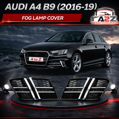 Fog Lamp Cover Compatible With AUDI A4 B9 2016-2019 Fog Lamp Cover Left 8W0807681F & Right 8W0807681F Tag-FC-14
