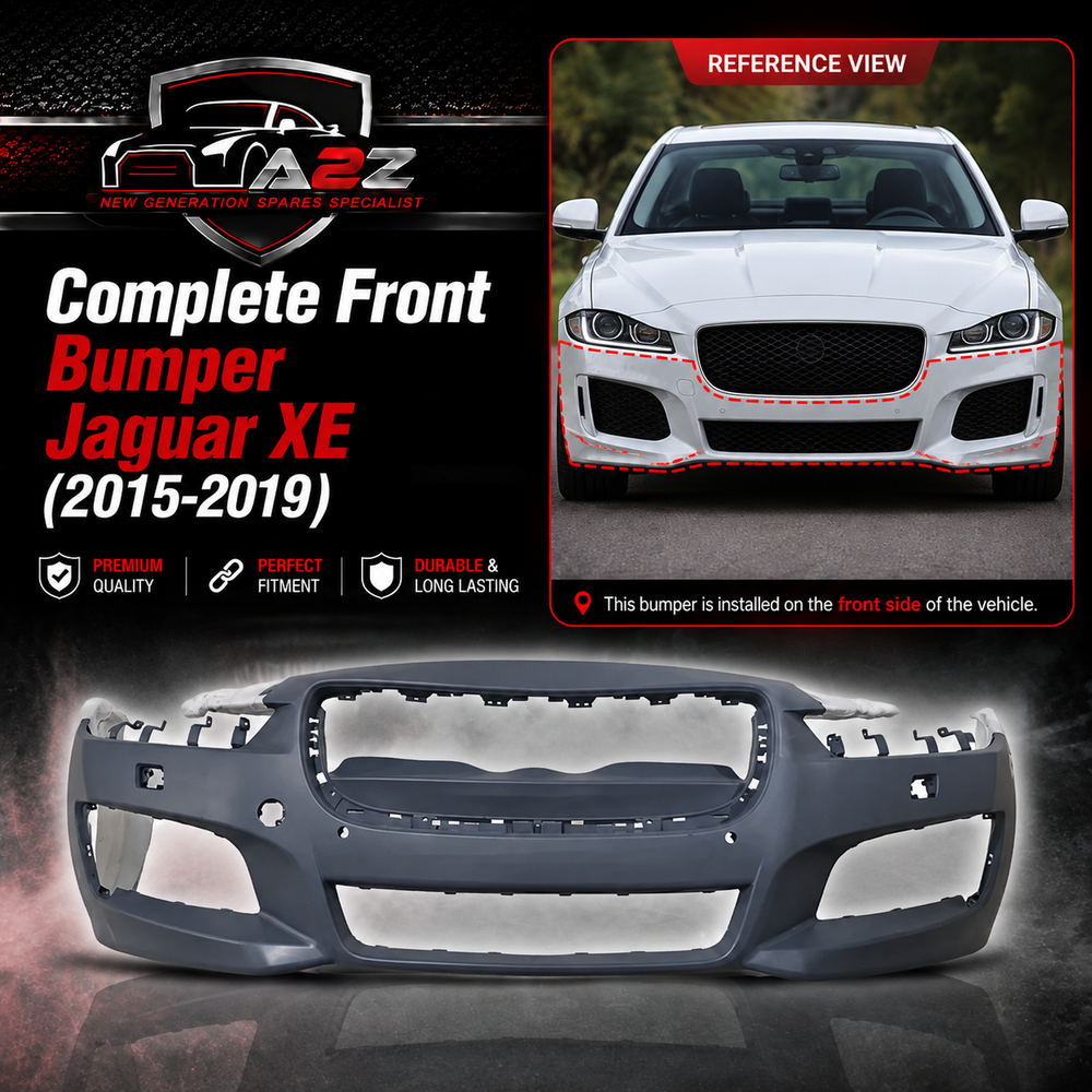 Complete Front Bumper T4N5851LML Compatible With Jaguar XE (2015-2019) Tag No.628