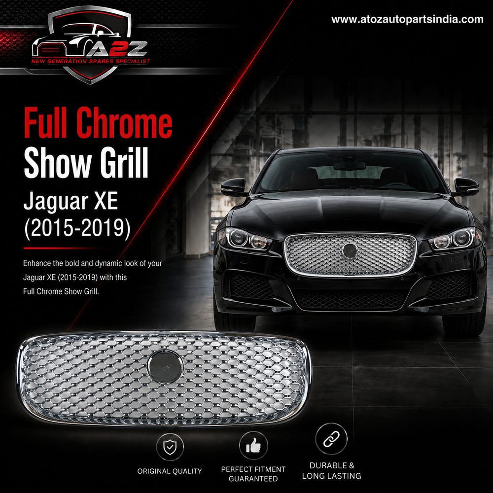 Full Chrome Show Grill T4N5778 Compatible With Jaguar XE (2015-2019) Tag No.61