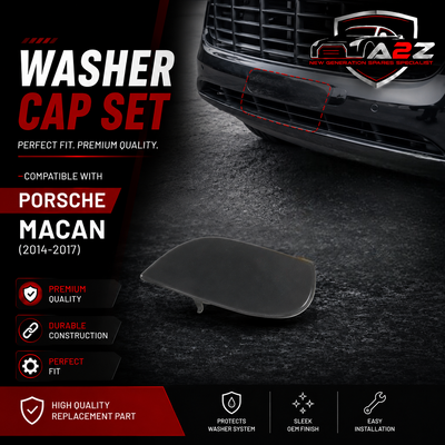 Washer Cap Set Left 95B955283A & Right 95B955284A Compatible With Porsche Macan (2014-2017) Tag No.154