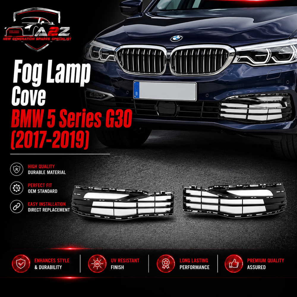 Fog Lamp Cover Left 51117385277 & Right 51117385278 51117385261 Compatible With BMW 5 Series G30 (2017-2019)