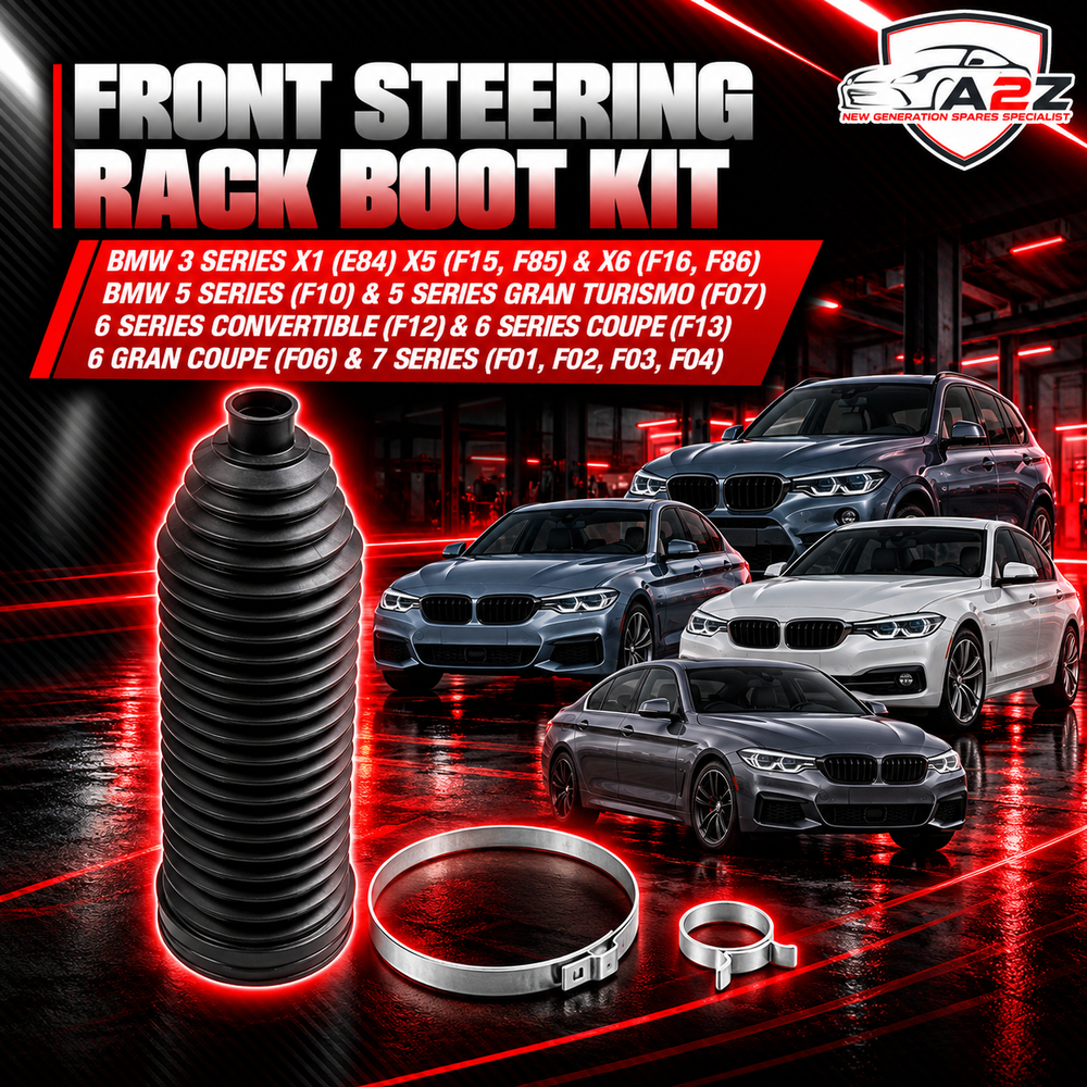 Front Steering Rack Boot Kit 32106791561 Compatible With BMW 5 Series (F10) & 5 Series Gran Turismo (F07) & 6 Series Convertible (F12) & 6 Series Coupe (F13) & 6 Gran Coupe (F06) & 7 Series (F01, F02, F03, F04)