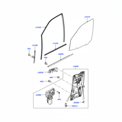 Front Right Power Window Regulator With Motor LR006358 LR060134 Compatible With LAND ROVER FREELANDER 2 (L359) | LR2