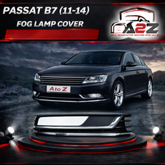 Fog Lamp Cover With Glossy + Double Chrome Left 3AA853665 & Right 3AA853665 3AE807459 Compatible With VW PASSAT B7 (2011-2014) No.140