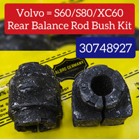 Rear Stabilizer Sway Bar Bushing Kit 30748927 30748926 Compatible With VOLVO S60 II (134) & S80 II (124) & XC60 I SUV (156)