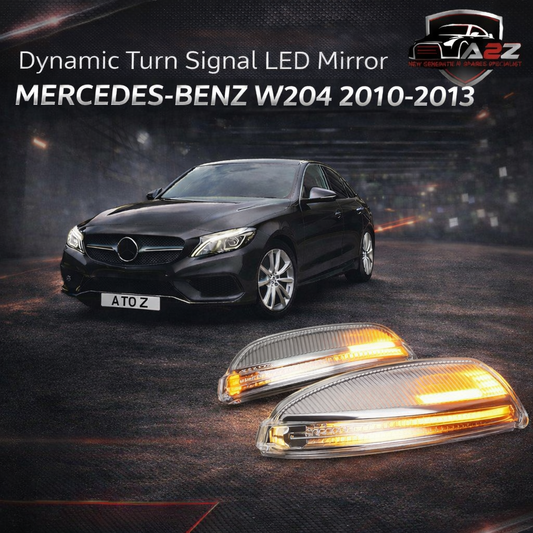 Dynamic Turn Signal LED Mirror Light Left 2048200721 & Right 2048200821 Compatible with MERCEDES-BENZ C-CLASS (W204) 2010-2013 Tag No.108