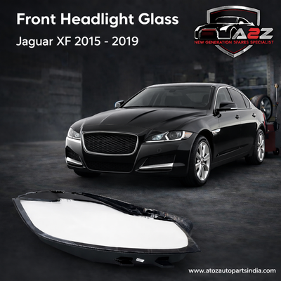 Front Headlight Glass Compatible with Jaguar XF 2015-2019.