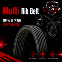 Multi Rib Belt 7DPK1697 11287808107 Compatible With BMW 5 (F10) (CONTINENTAL)