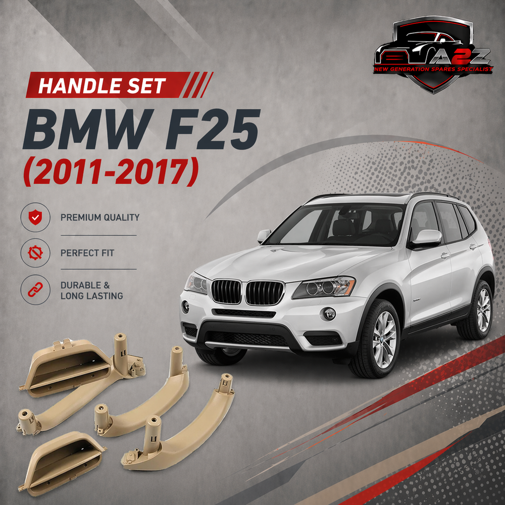 Inner Door Handle Assembly (Without Leather Set Of 4) Compatible With BMW X3 F25