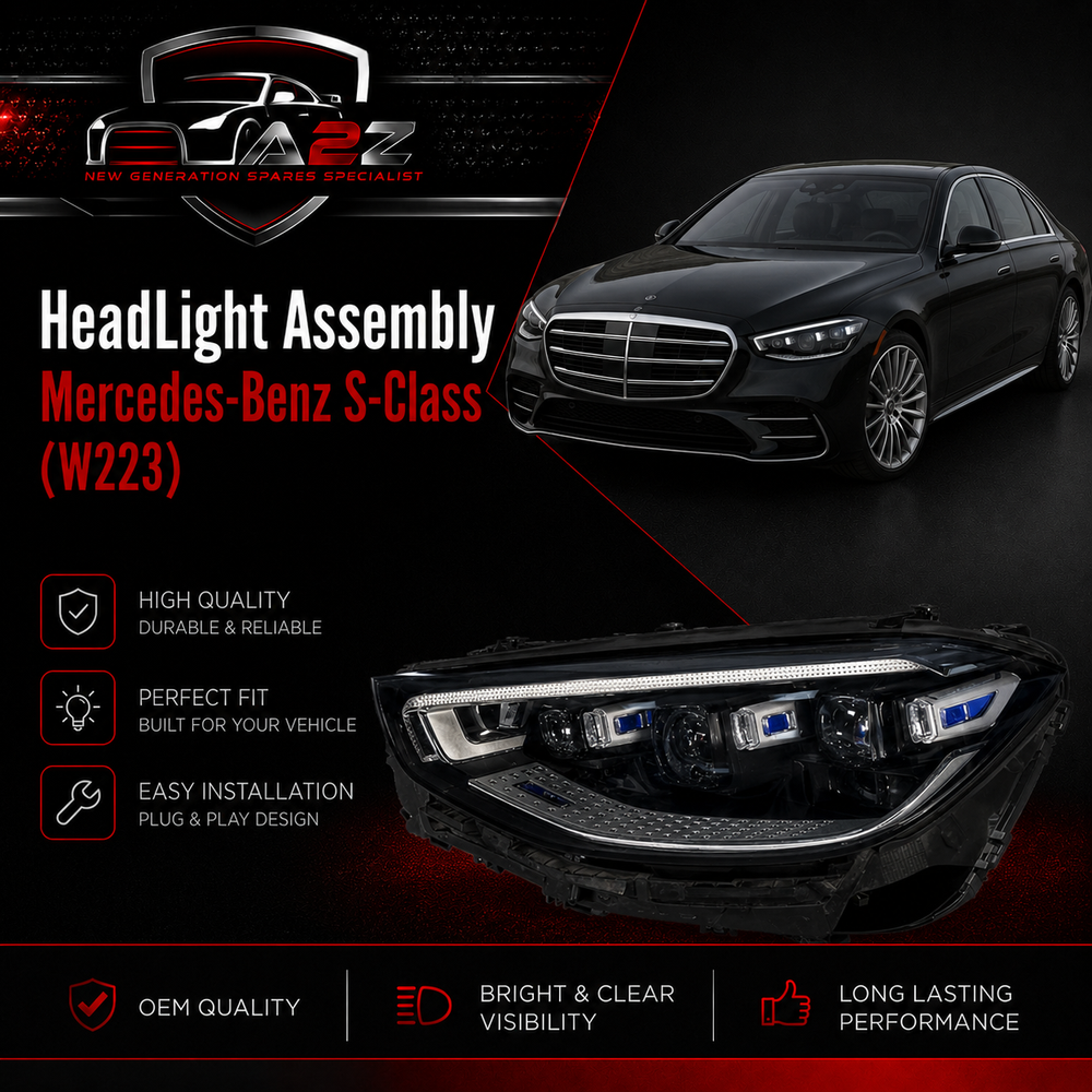 Complet Headlight Headlamp Left & Right Side Compatible With Mercedes & Mercedes Benz & Mercedes-Benz S-Class (W223)