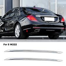 Rear Bumper Chrome Left 2228851121 & Right 2228851221 Compatible With MERCEDES BENZ S-CLASS W222 2014-2020
