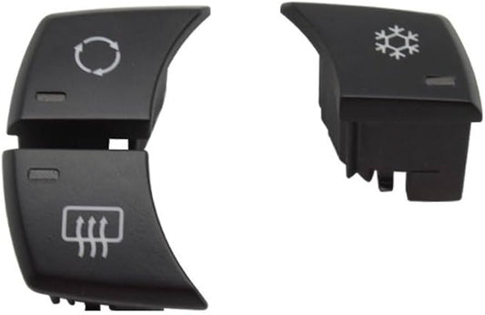 Dashboard AC Button 3Pcs/Set Black 64119236778 Compatible with BMW 1 3 X1 E81 E82 E87 E88 E90 E91 E92 E93 E84 F25