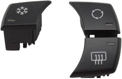 Dashboard AC Button 3Pcs/Set Black 64119236778 Compatible with BMW 1 3 X1 E81 E82 E87 E88 E90 E91 E92 E93 E84 F25