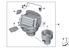 AC Heater Blower Motor 64119242608 Compatible with BMW 5 Series (F10) & 5 Series Gran Turismo (F07) & 6 Series Convertible (F12) & 7 Series (F01, F02, F03, F04) Tag-BM-07