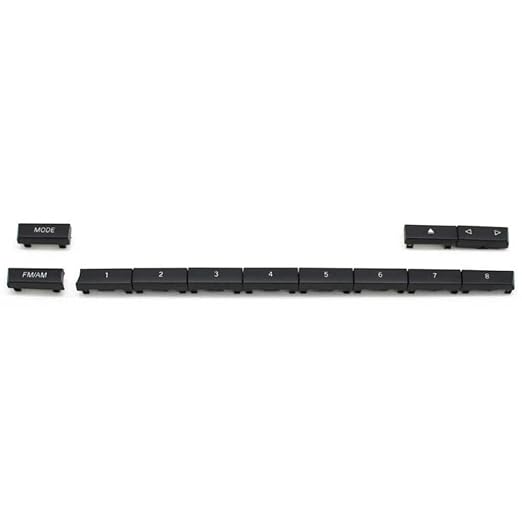 CD Player Buttons 12pcs Set Model A Black 61319386651-Q12 Compatible With BMW 5/6/7 Series F10 F11 F18 F07 F06 F12 F13 F01 F02 F04