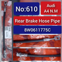 Rear Brake Hose Pipe 8W0611775C Compatible With AUDI A4 N.M Tag-H-610