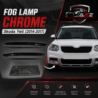 Fog Lamp Chrome Set Left 5L0853767 5L0853767A & Right 5L0853768 5L0853768A Compatible With Skoda Yeti (2014-2017) Tag No.1102