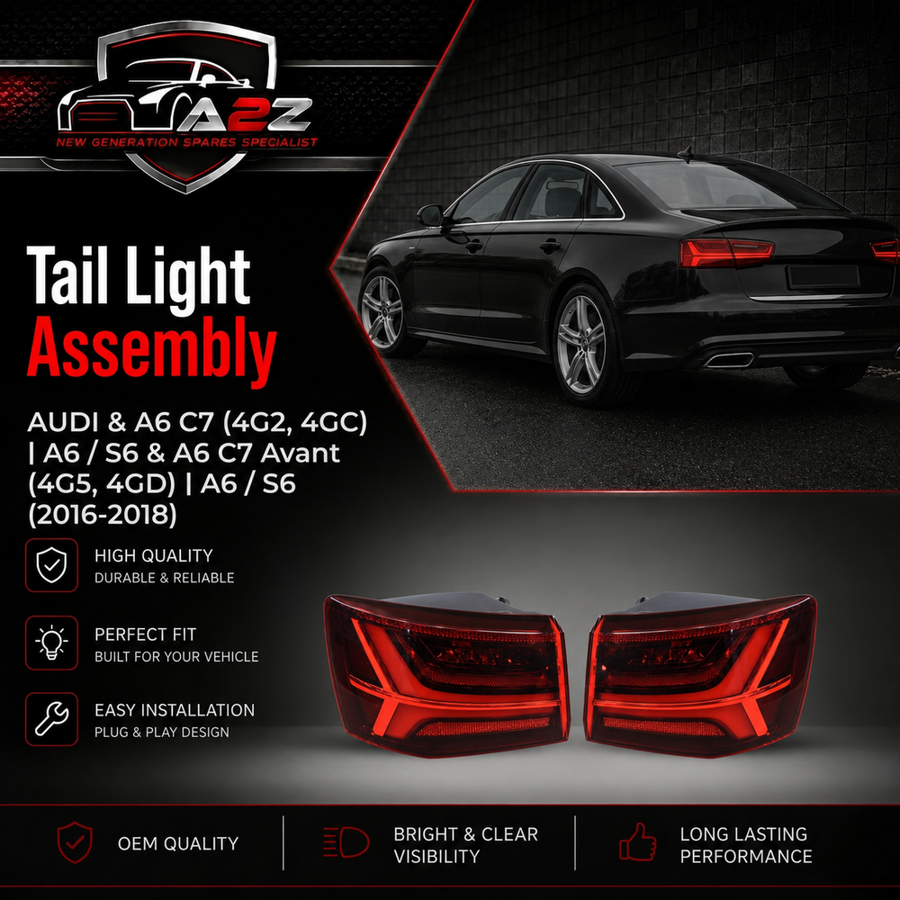 Tail Light Rear Lamp Left 4GD945095E 4G5945095E Right 4GD945096E 4G5945096E Compatible With AUDI & A6 C7 (4G2, 4GC) | A6 / S6 & A6 C7 Avant (4G5, 4GD) | A6 / S6 No.162