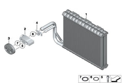 AIR CONDITIONING EXPANSION VALVE 64119159803 Compatible with BMW 5 Series (F10) & 6 Convertible (F12) & 7 Series (F01, F02, F03, F04)