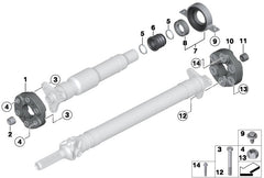 Drive Shaft Flex Joint 26117542238 Compatible With BMW 5 Series E60 & 6 Series E63 & 6 Convertible E64 & 7 E65, E66, E67