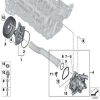 Thermostat Housing Assembly 11537534521 11538699290 Plastic For MINI R56/R57 Tag-E-98