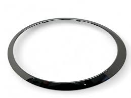 Headlight Chrome Bezel Ring Trim Left 51137149905 & Right 51137149906 Compatible With MINI R55 R56 (Glossy Black 2007-2015)