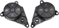 Mercedes-Benz 164/251 Complete Steering Wheel Switch Set Black-Round for M-Class (W164) & R-Class (W251, V251) - Left Hand 1648700558 and Right Hand 1648700658 Options Available Tag-SW-89