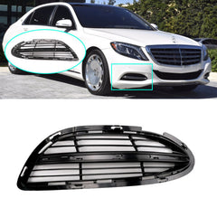 Fog Lamp Cover With Chrome Compatible With MERCEDES-BENZ S-CLASS W222 2014-2017 Fog Lamp Cover With Chrome Left 2228850224 & Right 2228850324 2228851321 A2228851321 Tag-FC-331