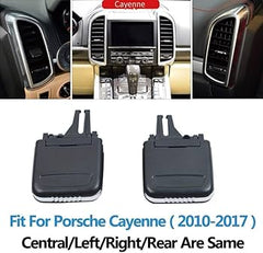 Air Conditioner Back Ac Vent Grille Outlet Tab Clip Slider Repair Kit 7P5819000 Compatible With PORSCHE CAYENNE (92A) (Set Of 2)