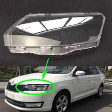 Front Headlight Glass Compatible with SKODA Rapid 2013-2016