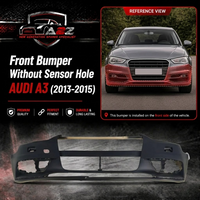 Front Bumper Without Sensor Hole 8V5807065A Compatible With AUDI A3 (2013-2015) TAG No:3B