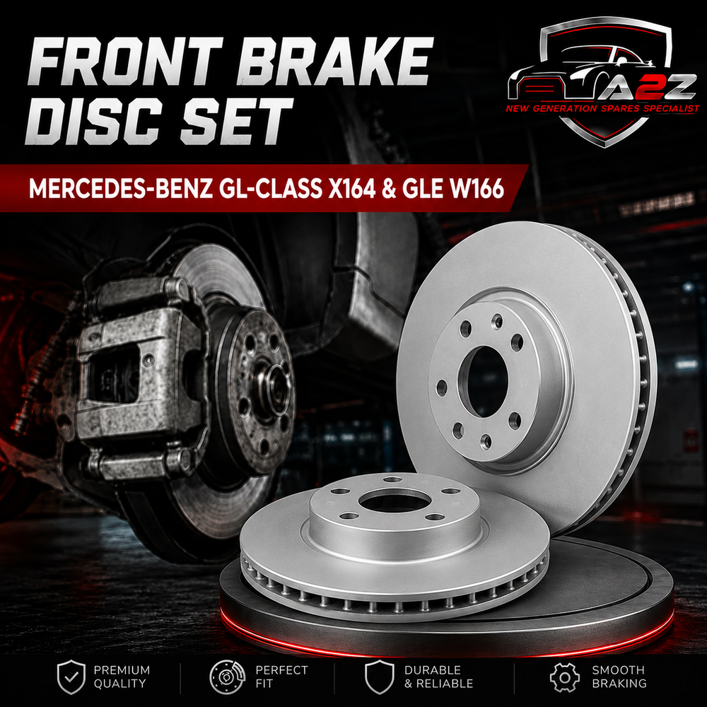 Front Brake Disc Set A1644210512 A1644211412 A1664210712 A1664211400 Compatible With MERCEDES-BENZ GL-CLASS X164 & GLE W166