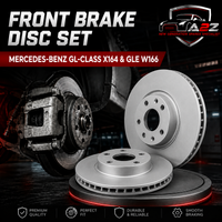Front Brake Disc Set A1644210512 A1644211412 A1664210712 A1664211400 Compatible With MERCEDES-BENZ GL-CLASS X164 & GLE W166