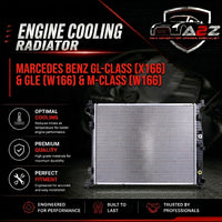 Engine Cooling Radiator A0995001303 A0995004603 Compatible with MERCEDES-BENZ GL-CLASS (X166) & GLE (W166) & M-CLASS (W166)