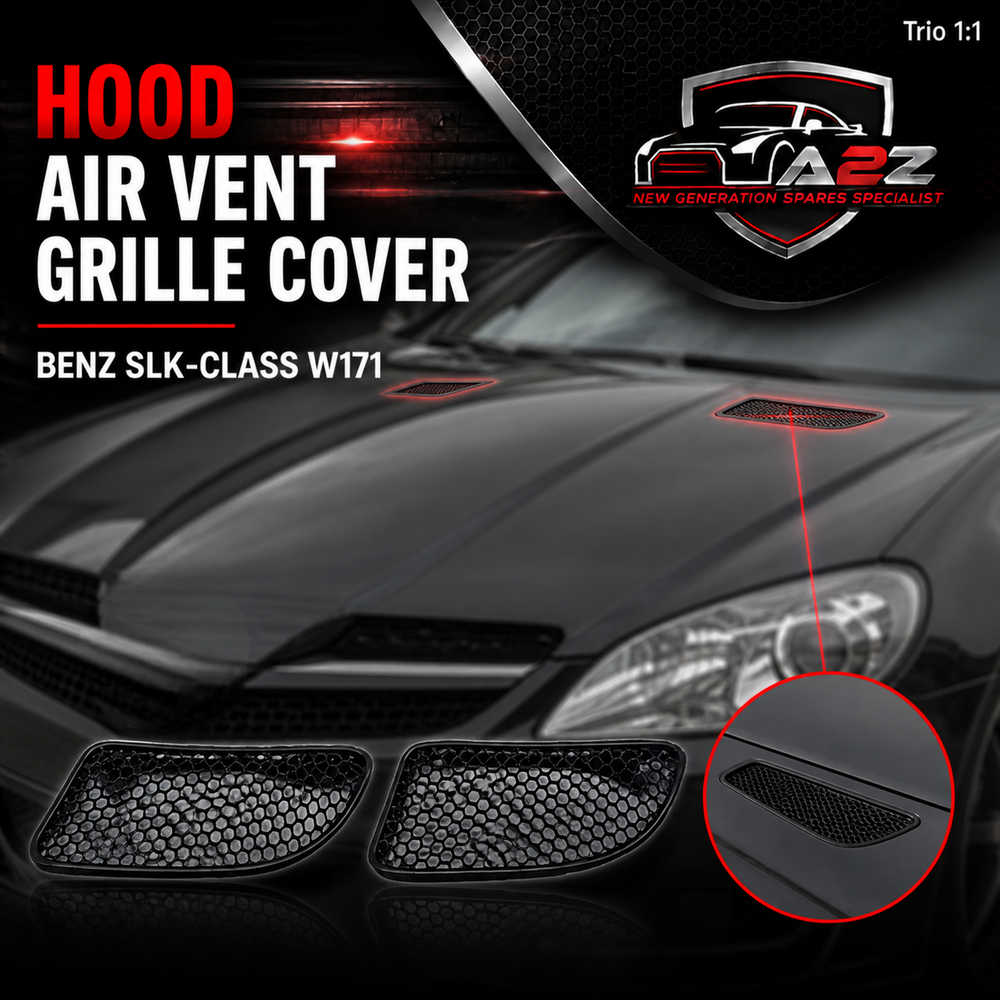 Hood Air Vent Grille Cover Set Left 1718300518 & Right 1718300618 Compatible with MERCEDES BENZ SLK-CLASS W171