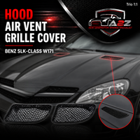 Hood Air Vent Grille Cover Set Left 1718300518 & Right 1718300618 Compatible with MERCEDES BENZ SLK-CLASS W171