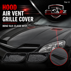 Hood Air Vent Grille Cover Set Left 1718300518 & Right 1718300618 Compatible with MERCEDES BENZ SLK-CLASS W171