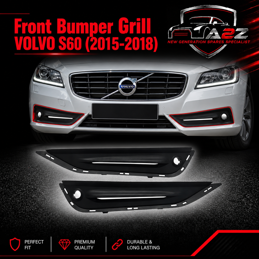 Front Bumper Grill Left 31323848 & Right 31323849 Compatible With VOLVO S60 (2015-2018)