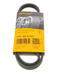 Elast Multi Rib Belt 4PK867 ELAST 64557809801 Compatible With BMW 5 (E60), X5 (E70), X6 (E71, E72) (CONTINENTAL)