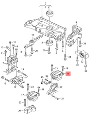 Rear Left Engine Transmission Motor Mount 1K0199555 Compatible With Audi Q3 1K0199555