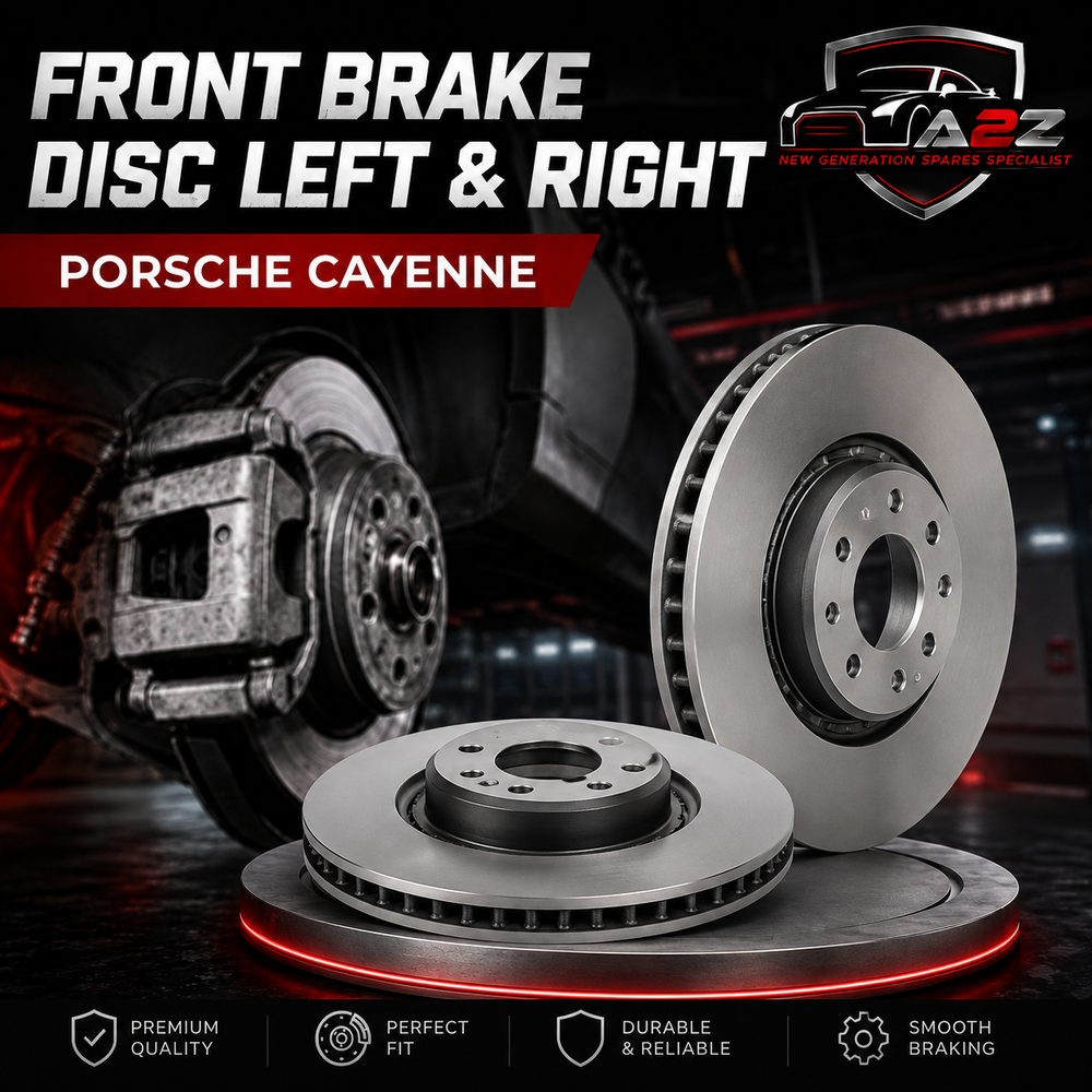 Front Brake Disc Set Left 95835140300 & Right 95835140400 Compatible With PORSCHE CAYENNE (ALBRO)